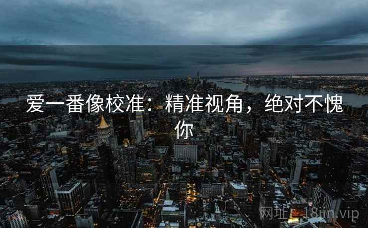 爱一番像校准:精准视角,绝对不愧你 爱一番像校准:精准视角,绝对不愧你